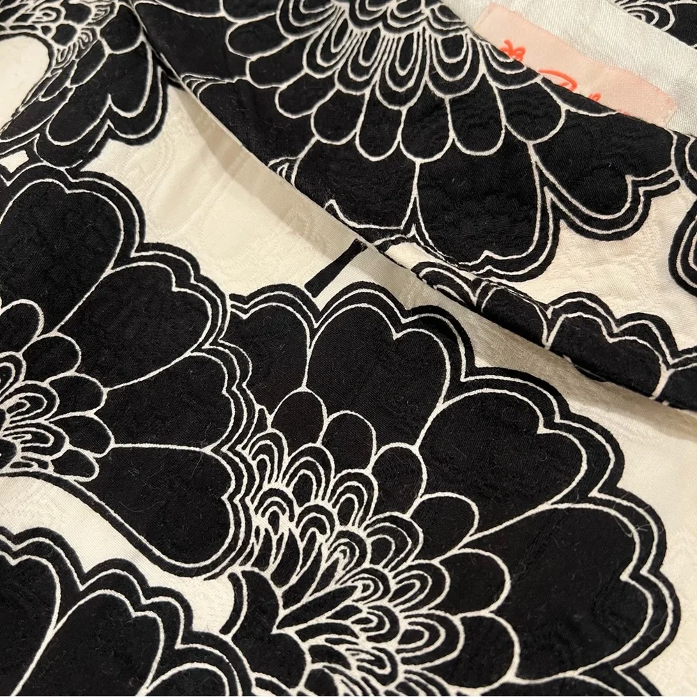 Kate Spade x Florence Broadhurst Cameo Party Dress Japanese Floral 4 Black/White